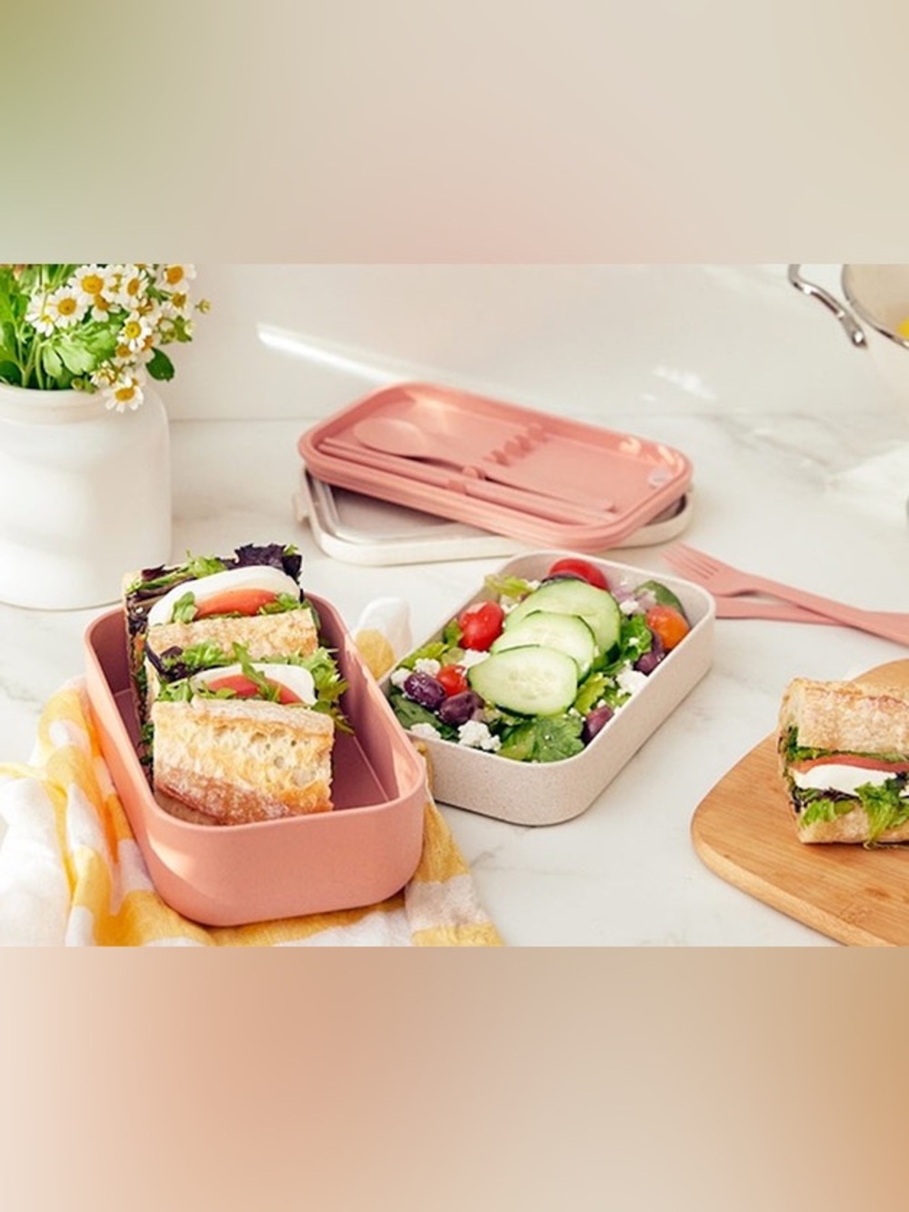 New In Box - Our Place Bento Storage Lunch Box with Utensils + Chopsticks